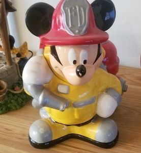 Mickey Mouse Fireman cookie jar